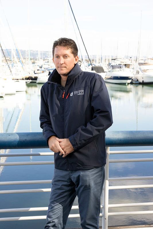 Waterproof jacket with fleece liner and tuck away hood - Selene Yachts Americas