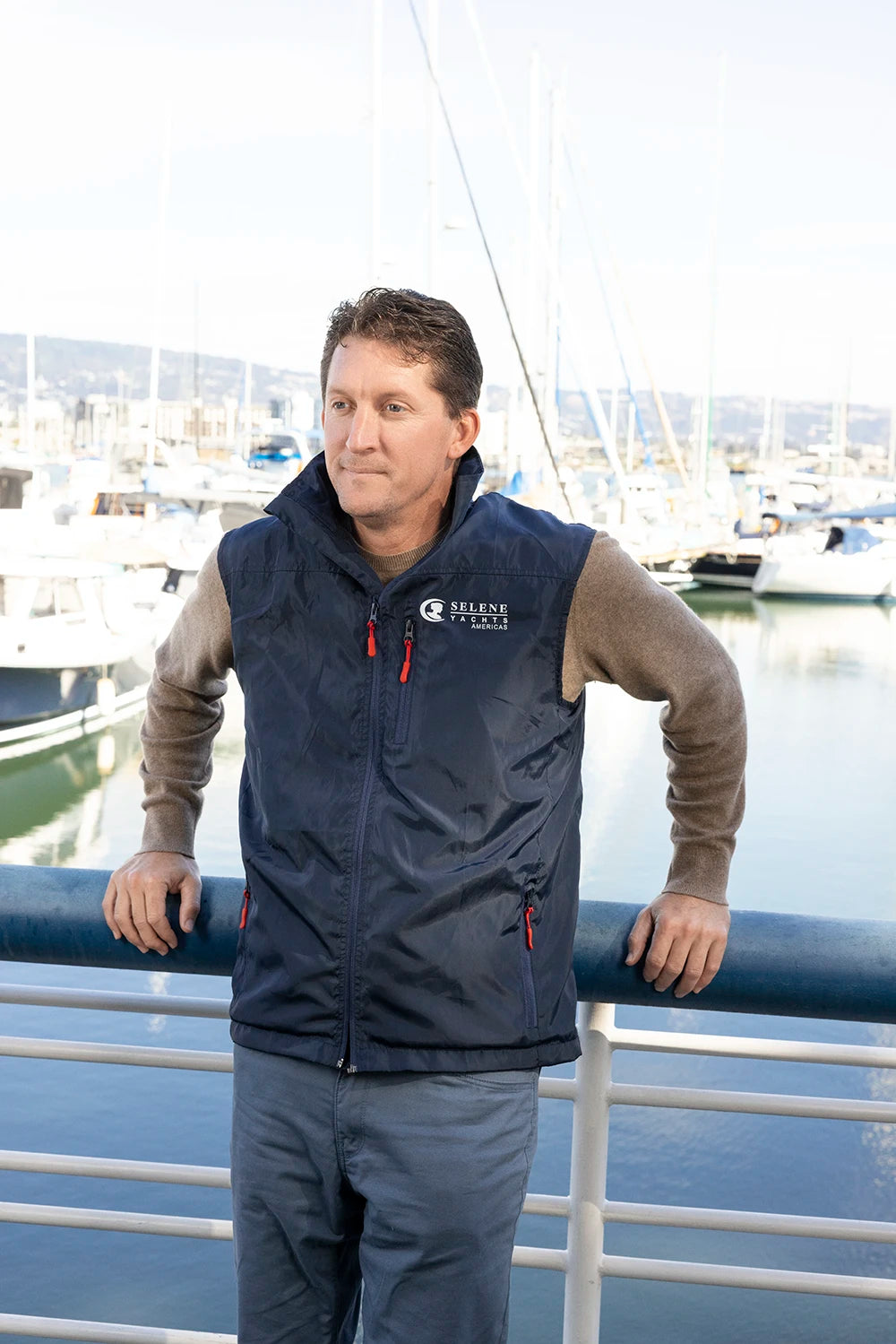 Navy Blue Vest - Selene Yachts Americas