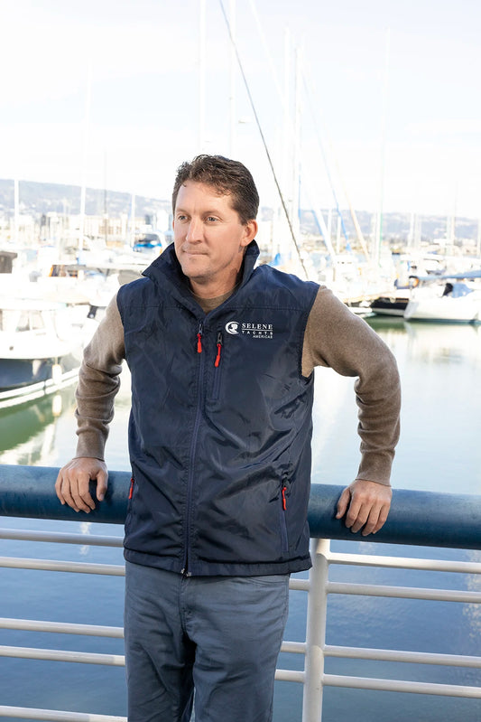 Navy Blue Vest - Selene Yachts Americas